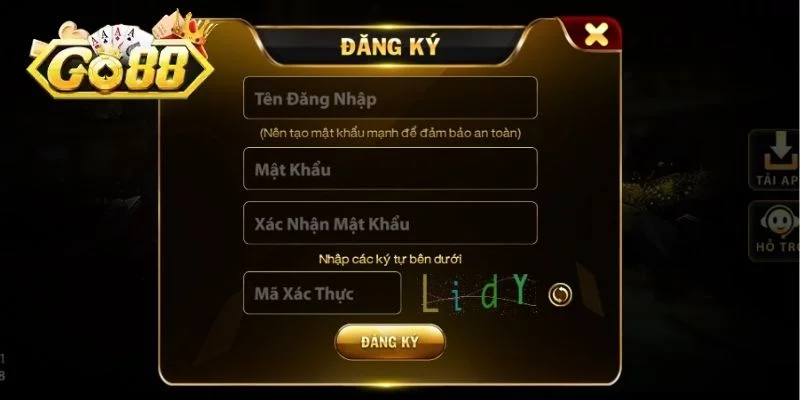 Hướng dẫn người mới chi tiết các bước đăng ký GO88