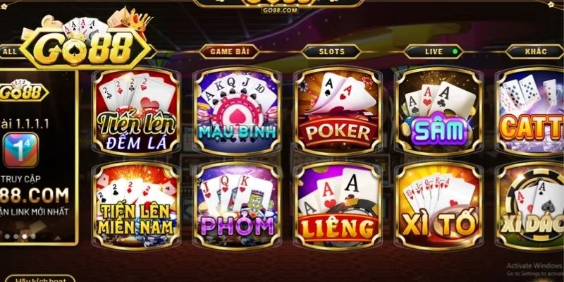 Những tựa game bài GO88 hot nhất bạn nên thử